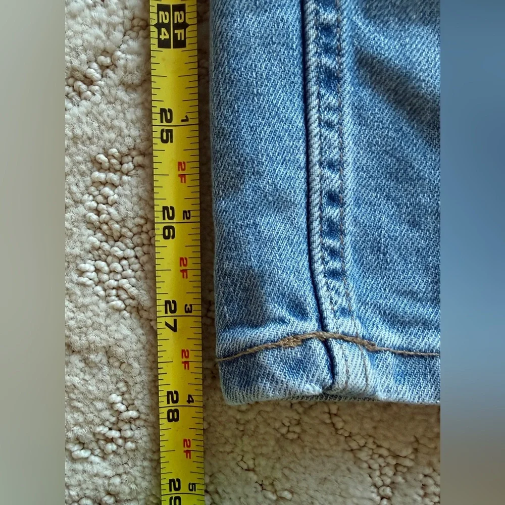 Everlane Women’s The Cheeky Jean Highrise Straightleg Size 24 Light Wash Jeans - Picture 8 of 11
